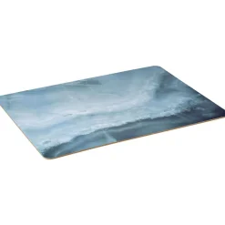 Set de table restangulaire plastique effet marbre Onyx bleu < Gifi Online