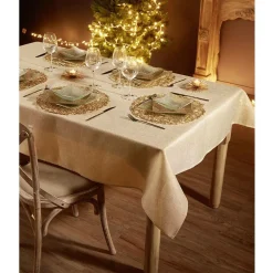 Set de table rond ajouré Ø38 cm filament doré