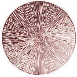 Set de table rond brillant rose ou doré Ø38cm