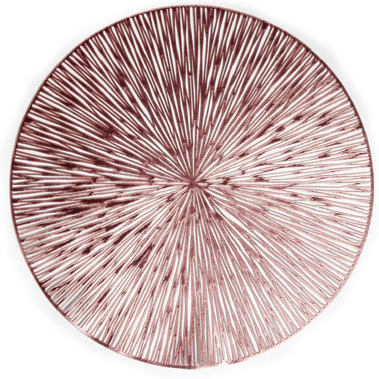 Set de table rond brillant rose ou doré Ø38cm
