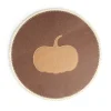 Set de table rond citrouille marron Ø38cm