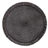 Set de table rond Ø38cm polyester noir x2 < Gifi Sale