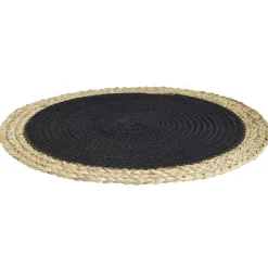 Set de table rond coton et paille tressé Ø38cm (2 modèles)