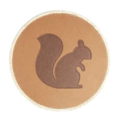 Set de table rond écureuil orange Ø38cm