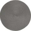 Set de table rond effet paille gris uni ø38 cm < Gifi New