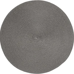 Set de table rond effet paille gris uni ø38 cm < Gifi New