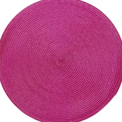 Set de table rond effet paille rose uni ø38 cm < Gifi Sale