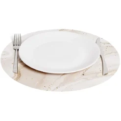 Set de table rond motif marbre rose ou bleu Ø38cm < Gifi Hot