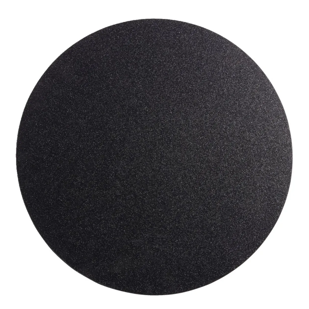 Set de table rond noir à paillettes Ø33cm