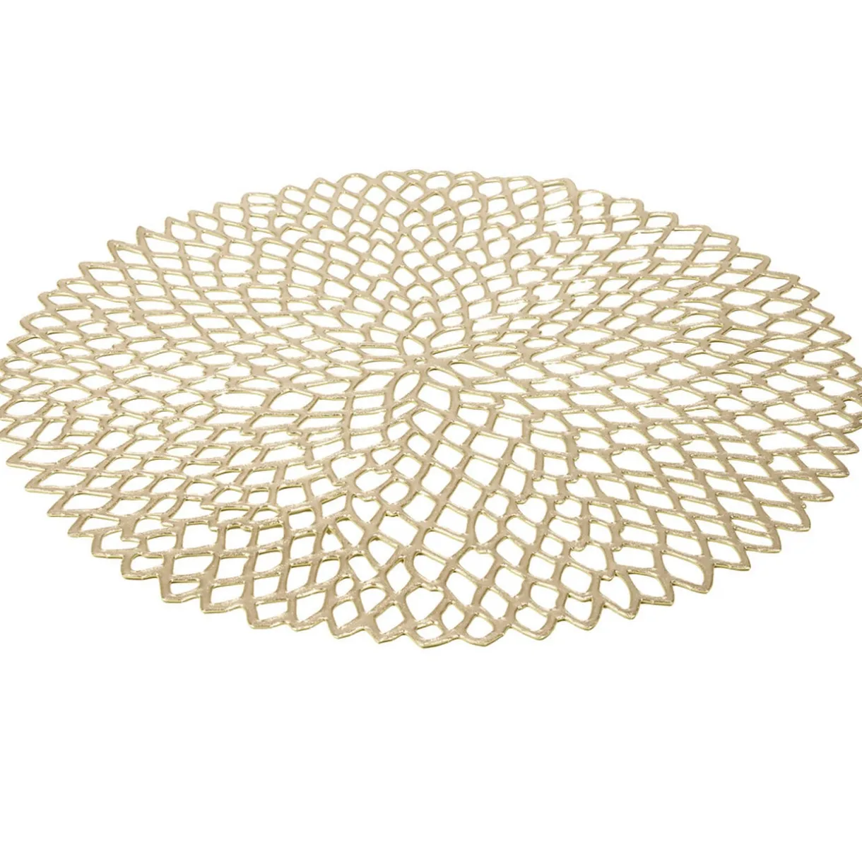 Set de table rond plastique doré ou argenté Ø38cm < Gifi Clearance