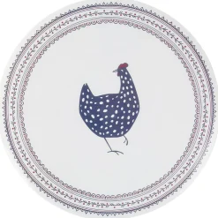 Set de table rond plastique poule Ø38cm