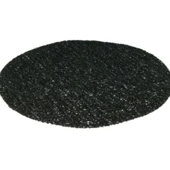 Set de table rond pvc effet spaghetti noir uni ø38 cm < Gifi Outlet