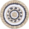Set de table rond raphia tricolore Ø35cm