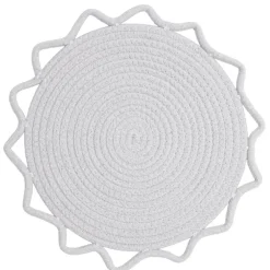 Set de table rond soleil effet tressé Ø35cm (2 modèles)