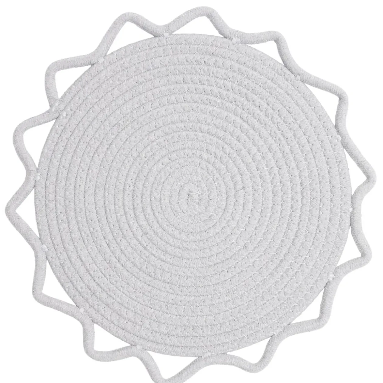 Set de table rond soleil effet tressé Ø35cm (2 modèles)