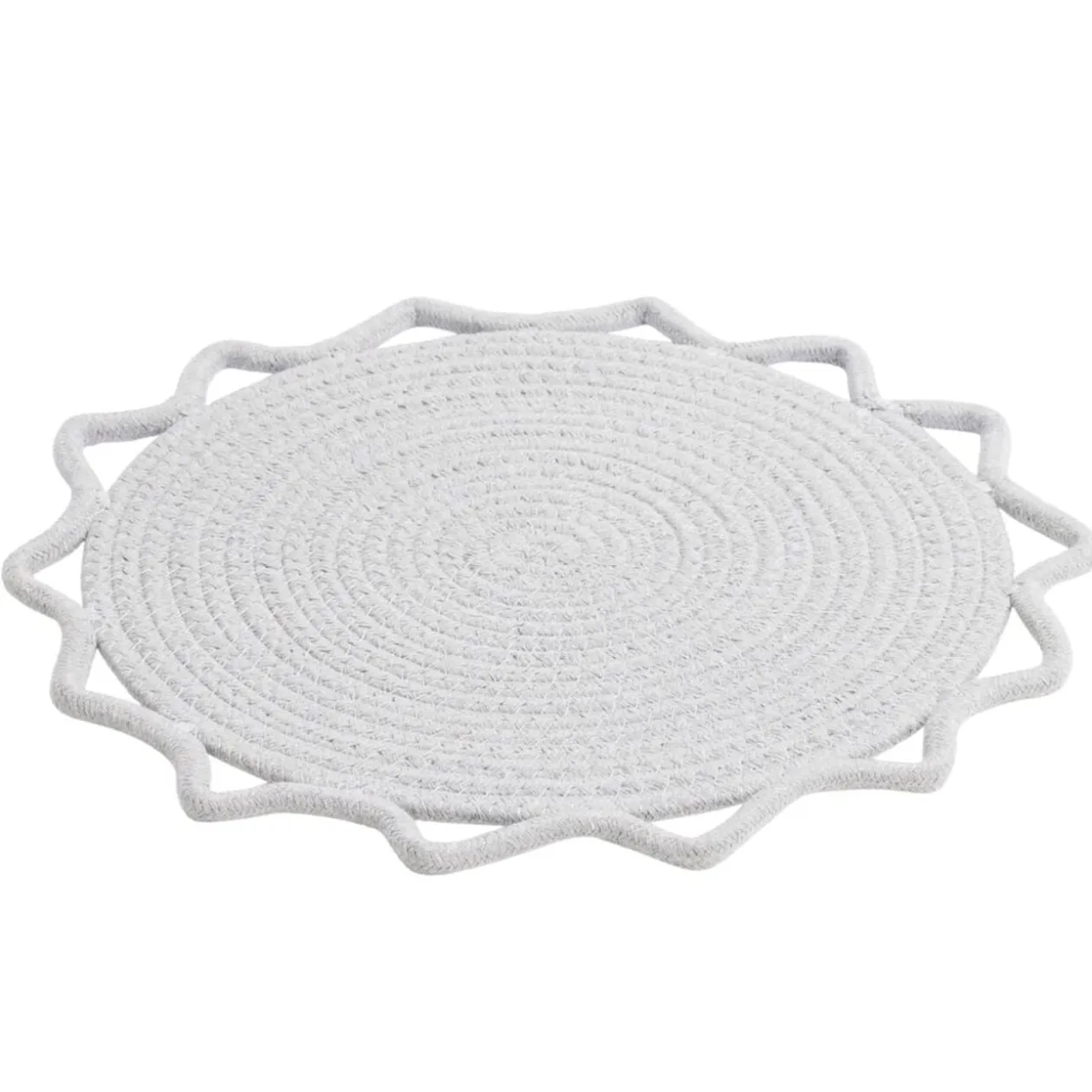 Set de table rond soleil effet tressé Ø35cm (2 modèles)