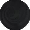 Set de table rond tressé noir Ø36cm