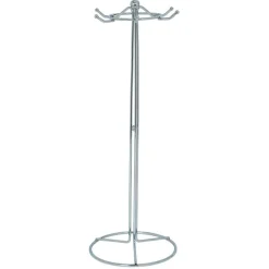 Set de 6 ustensiles de cuisine avec support inox gris Ø16xH40,5cm