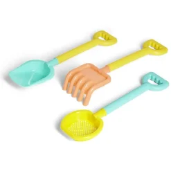Set jeu de plage pelle, râteau et tamis plastique < Gifi Online