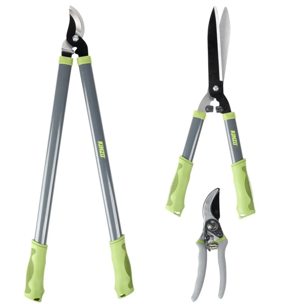 Set outils de coupe et taille jardin x3 métal plastique gris et vert < Gifi Discount