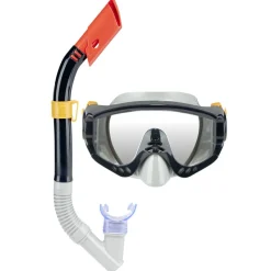 Set tuba et masque de plongée adulte Bestway L36cm (2 modèles noir ou bleu)