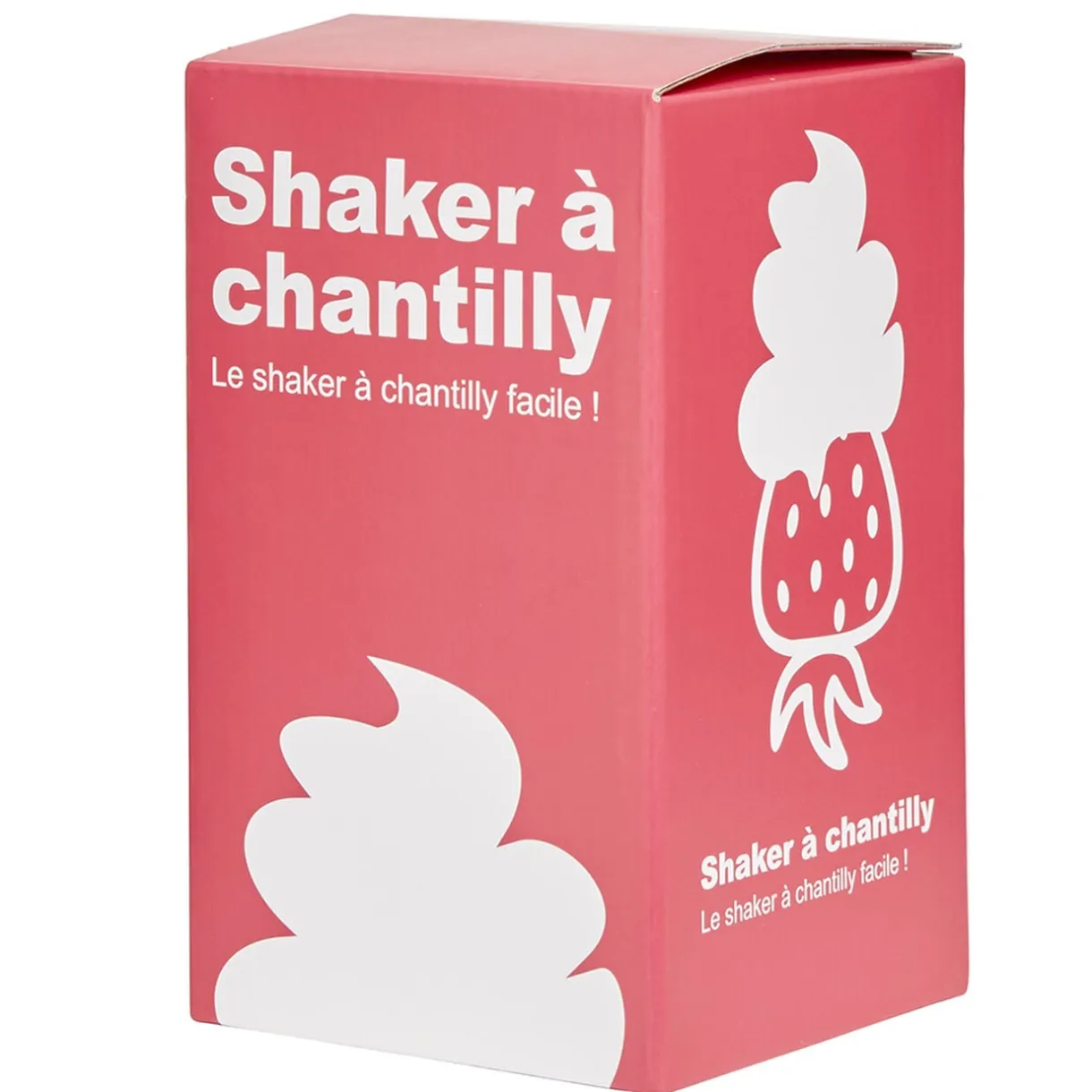 Shaker à chantilly manuel transparent rose < Gifi