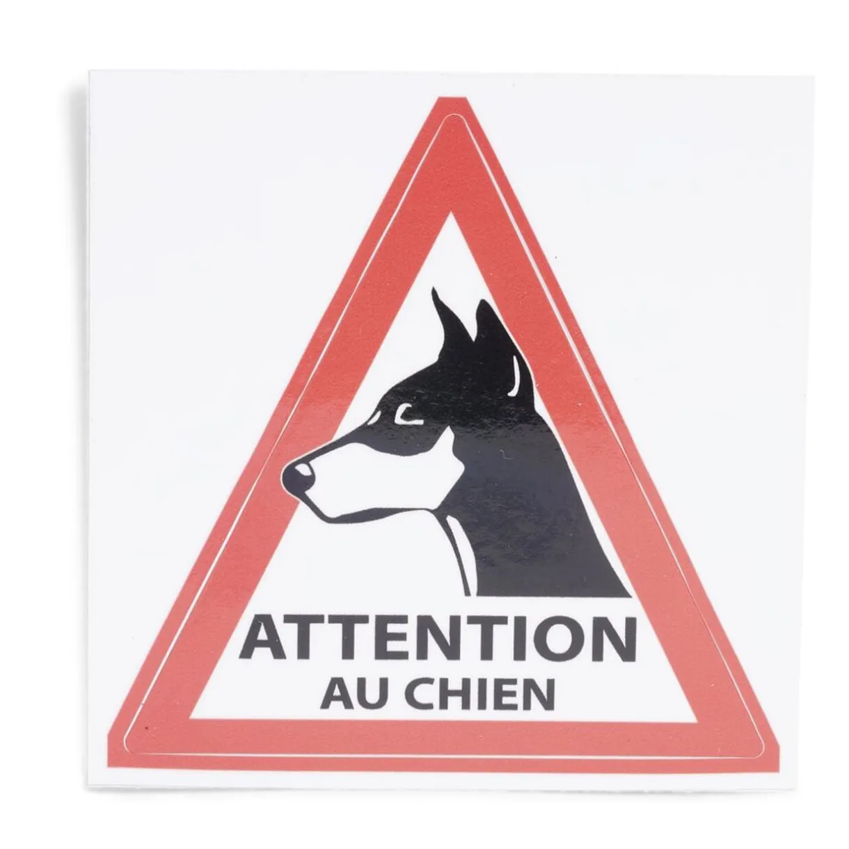 Signalétique adhésive "Attention au chien" - 8x8 cm < Gifi Best