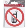 Signalétique adhésive "Interdiction de téléphoner" - 8x8 cm < Gifi Online