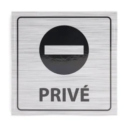 Signalétique adhésive - Sens interdit privé - 8x8 cm < Gifi Clearance