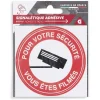 Signalétique adhésive "Surveillance vidéo, vous êtes filmés" - 8x8 cm < Gifi