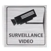 Signalétique adhésive "Surveillance vidéo" - 8x8 cm