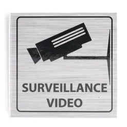 Signalétique adhésive "Surveillance vidéo" - 8x8 cm