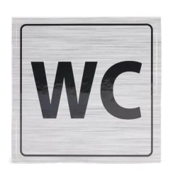 Signalétique adhésive "WC" - 8x8 cm < Gifi Outlet