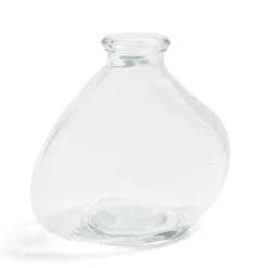 Soliflore dame jeanne verre transparent Ø11xH9,5cm