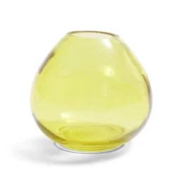 Soliflore rond verre jaune Ø8,5xH7,7cm < Gifi Online
