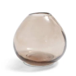 Soliflore rond verre rose Ø8,5xH7,7cm < Gifi Discount