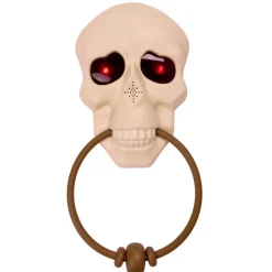 Sonnette tête de mort son et lumière L14X4XH29 cm