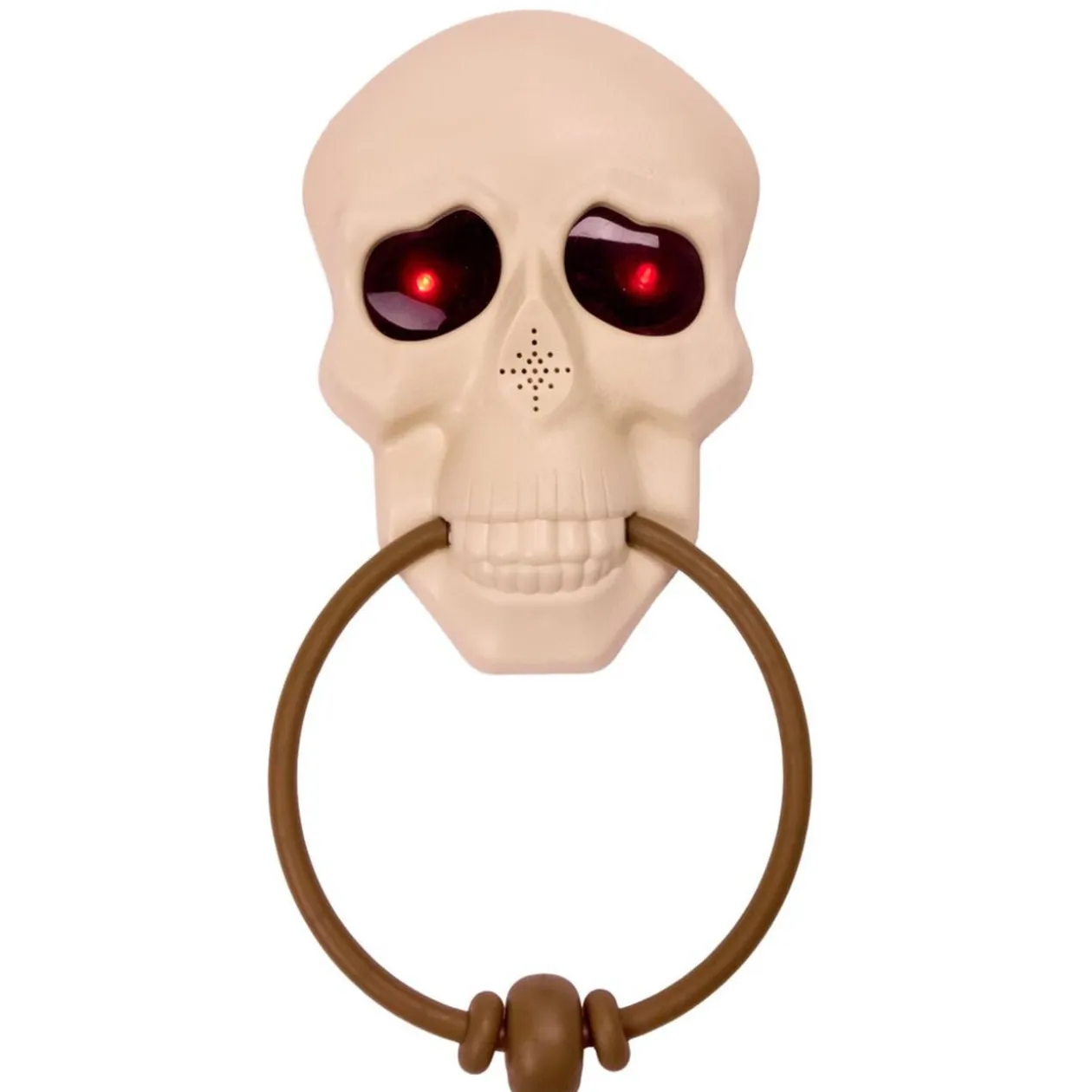 Sonnette tête de mort son et lumière L14X4XH29 cm