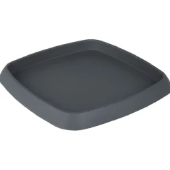 Soucoupe carrée pour pot Chorus 15,2 L anthracite < Gifi Online