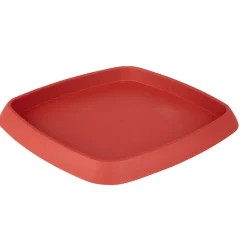 Soucoupe carrée pour pot Chorus 15,2 L rouge < Gifi Clearance