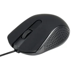Souris PC filaire 3 boutons noire 9x6xH3cm < Gifi Hot