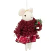 Souris à suspendre de Noël H12cm (12 modèles)