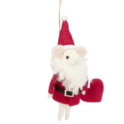 Souris à suspendre de Noël H12cm (12 modèles)