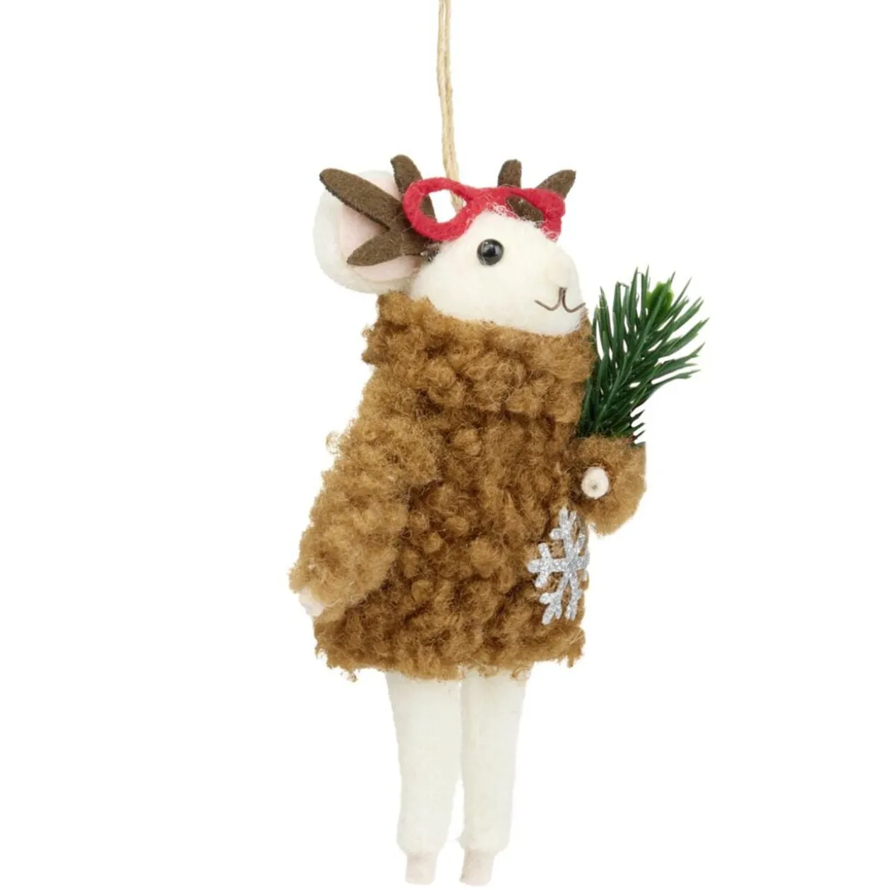 Souris à suspendre de Noël H12cm (12 modèles)