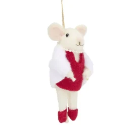 Souris à suspendre de Noël H12cm (12 modèles)