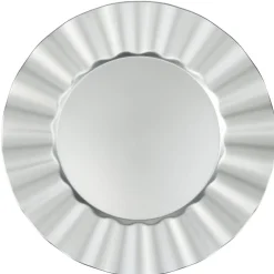 Sous-assiette bord ondulé Ø33 cm argenté