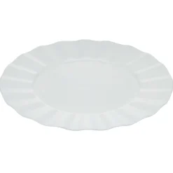 Sous-assiette bord ondulé Ø33 cm blanc