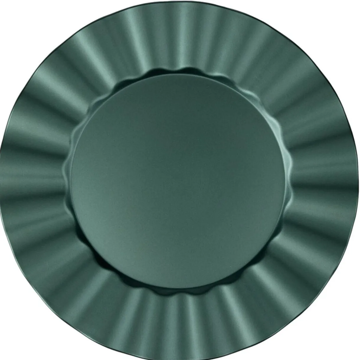 Sous-assiette bord ondulé Ø33 cm vert < Gifi Clearance