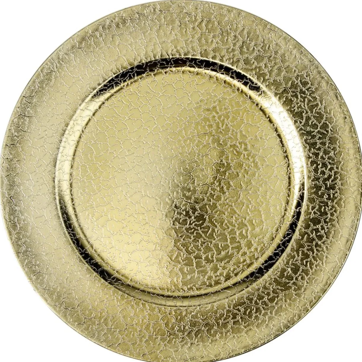 Sous-assiette motif croco Ø33 cm doré < Gifi Best