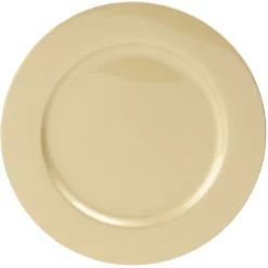 Sous assiette plastique doré Ø33cm